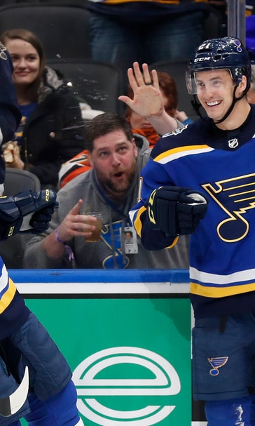 Blues beat Ducks 4-1, extend home winning streak to 9 games